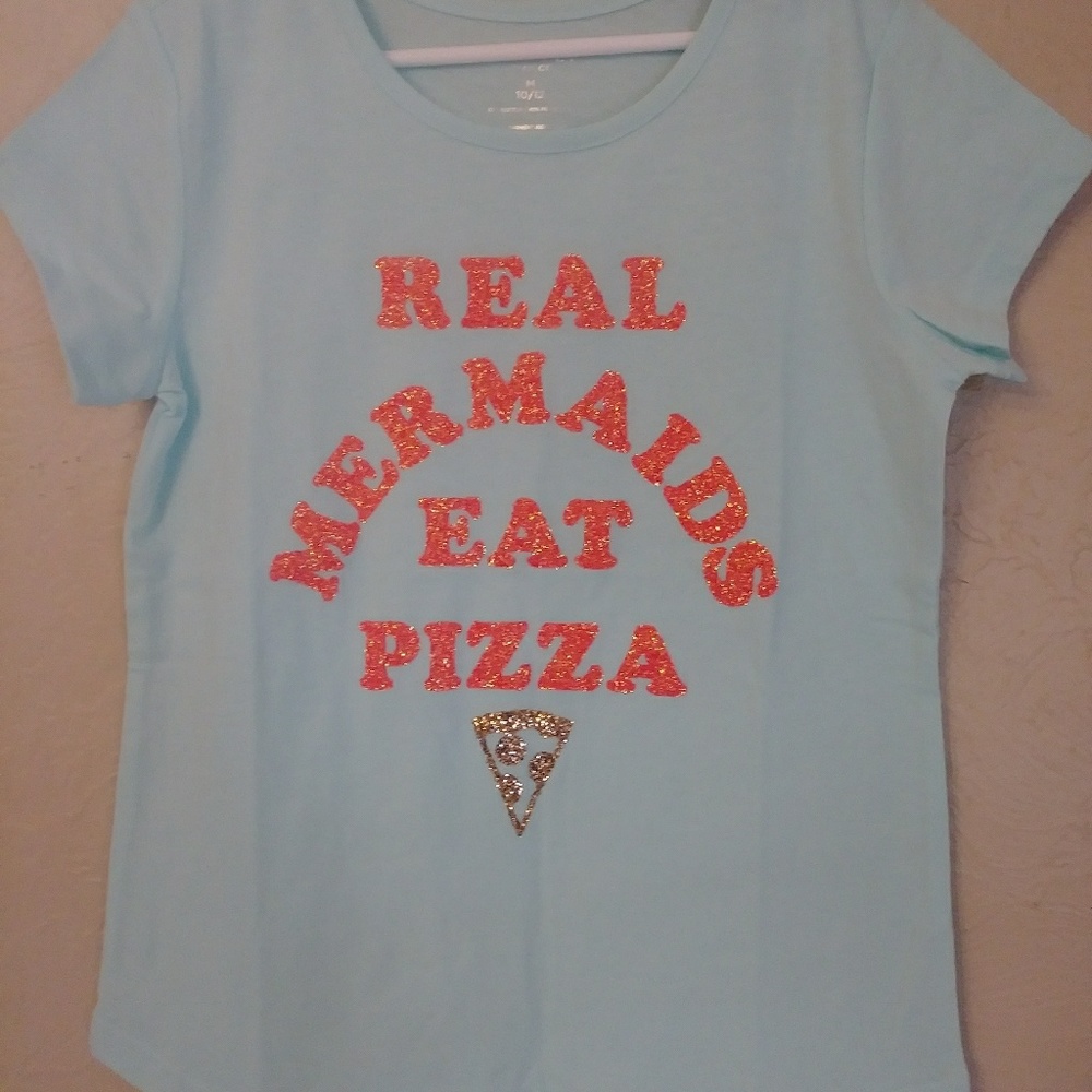 🔥3 for $12🔥Mermaids/Pizza T-Shirt